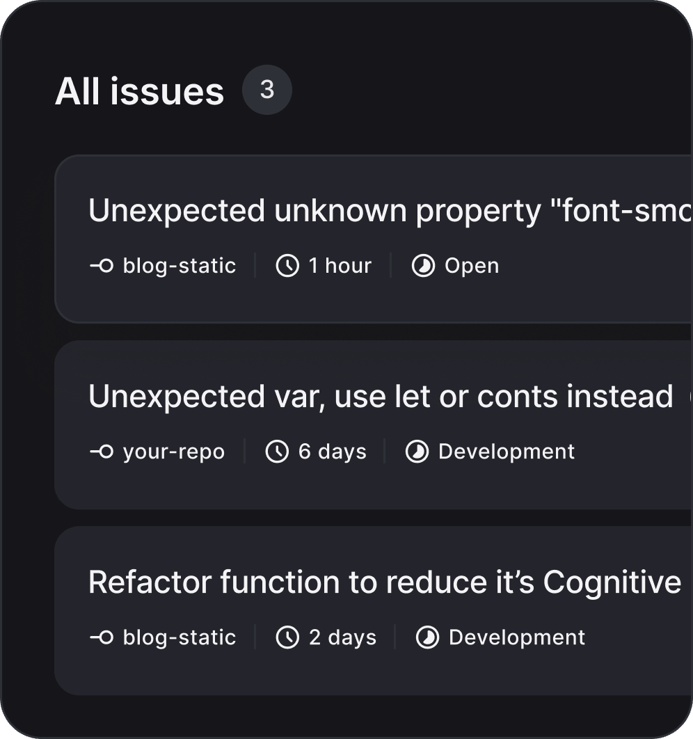 Spot issues instantly