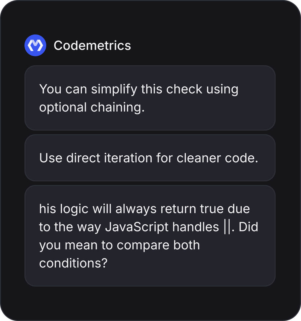 Automated suggestions, in-line
